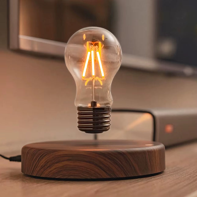 Novelty Levitating Moon Night Light 360° Rotation Magnetic Floating Moon Lamp with 3 Colors for for Home Office Desk Decor